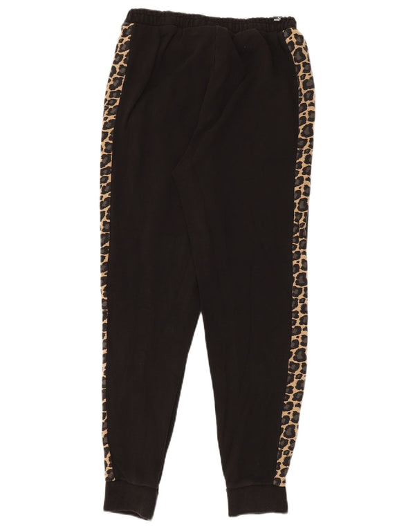 Puma Pantalon de survêtement graphique pour femme, jogging UK 6 XS, imprimé animal noir