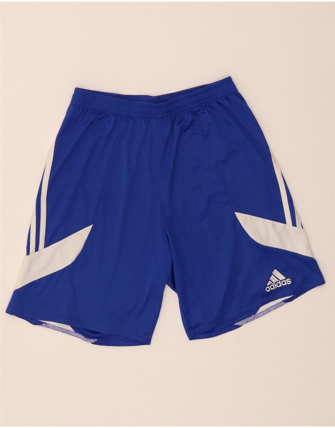Adidas Short de sport Climalite pour homme Petit Bleu Polyester Colorblock