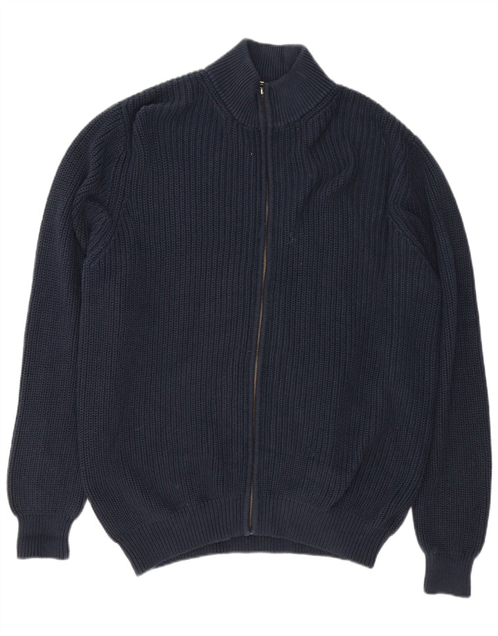 L.L.Bean Cardigan Homme Pull XL Bleu Marine Coton