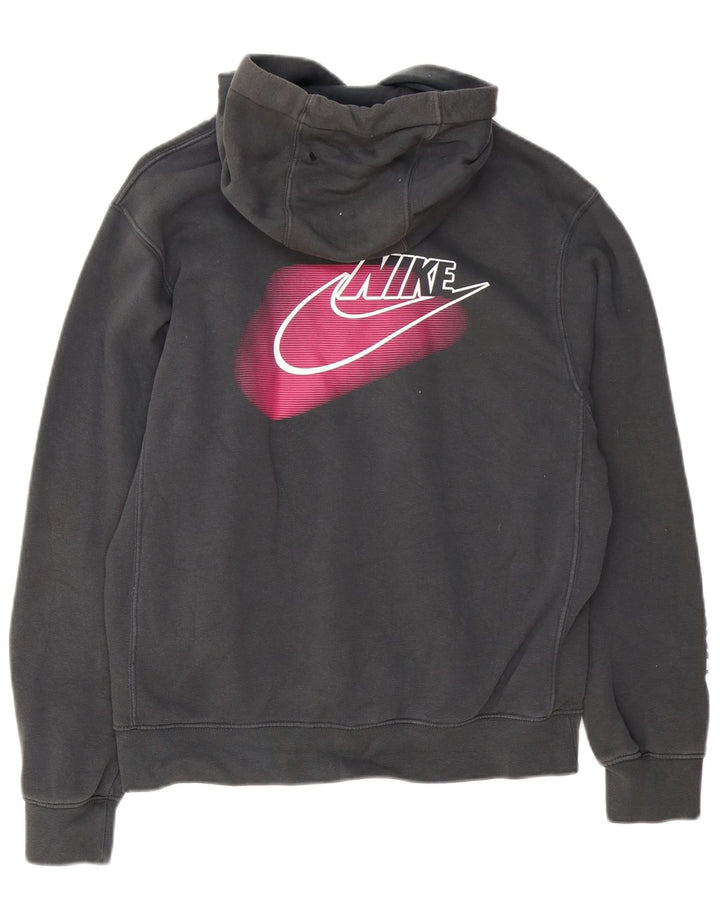 Nike Pull à capuche graphique pour homme Petit coton gris