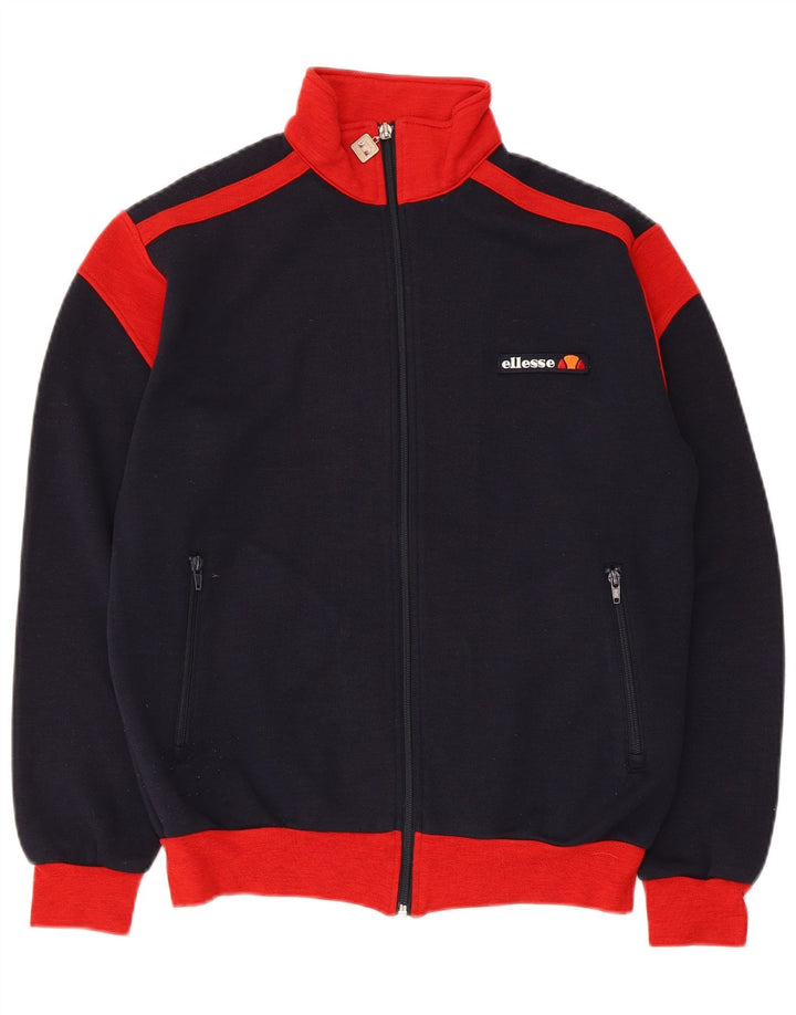 Ellesse Veste de survêtement pour homme UK 34/36 Small Bleu marine Colourblock