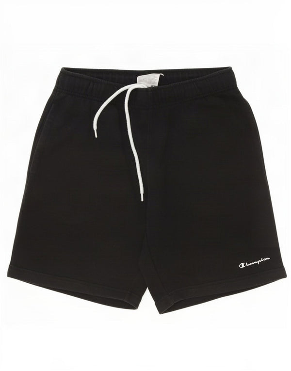Champion Short de Sport Homme Coton Noir Moyen