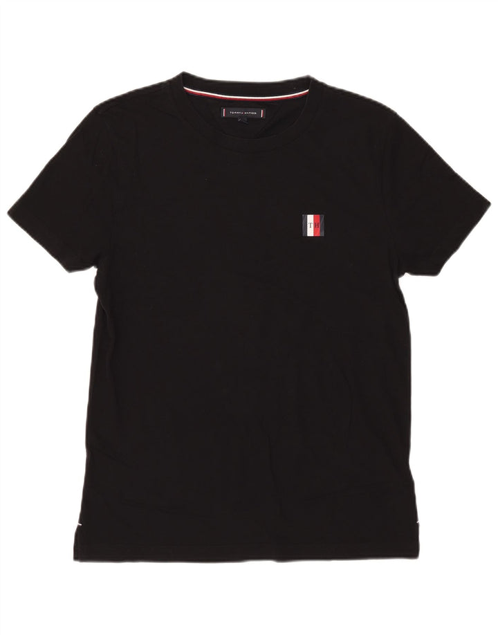 Tommy Hilfiger T-Shirt Homme Noir Moyen Coton