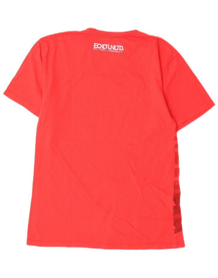 Ecko Unltd T-shirt graphique pour homme en coton géométrique rouge petit