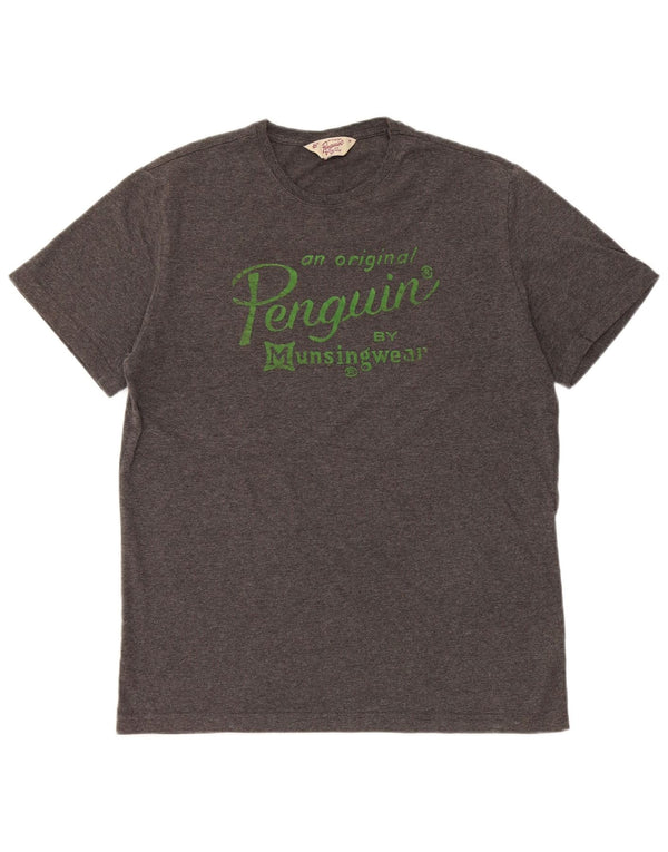 Penguin Tee-Shirt Graphique Homme Gris Moyen