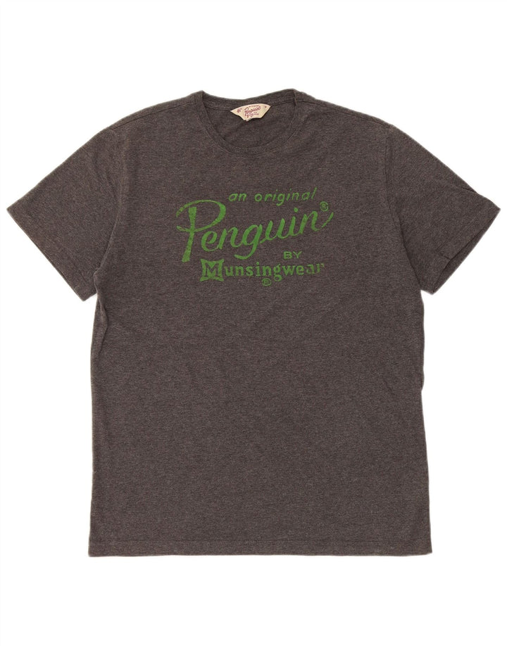 Penguin Tee-Shirt Graphique Homme Gris Moyen