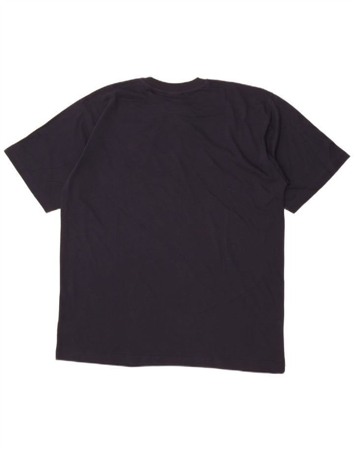 Reebok T-Shirt Homme Top XL Bleu Marine Coton