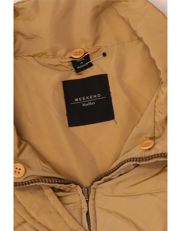 Max Mara Veste matelassée week-end pour femme UK 12 Beige moyen