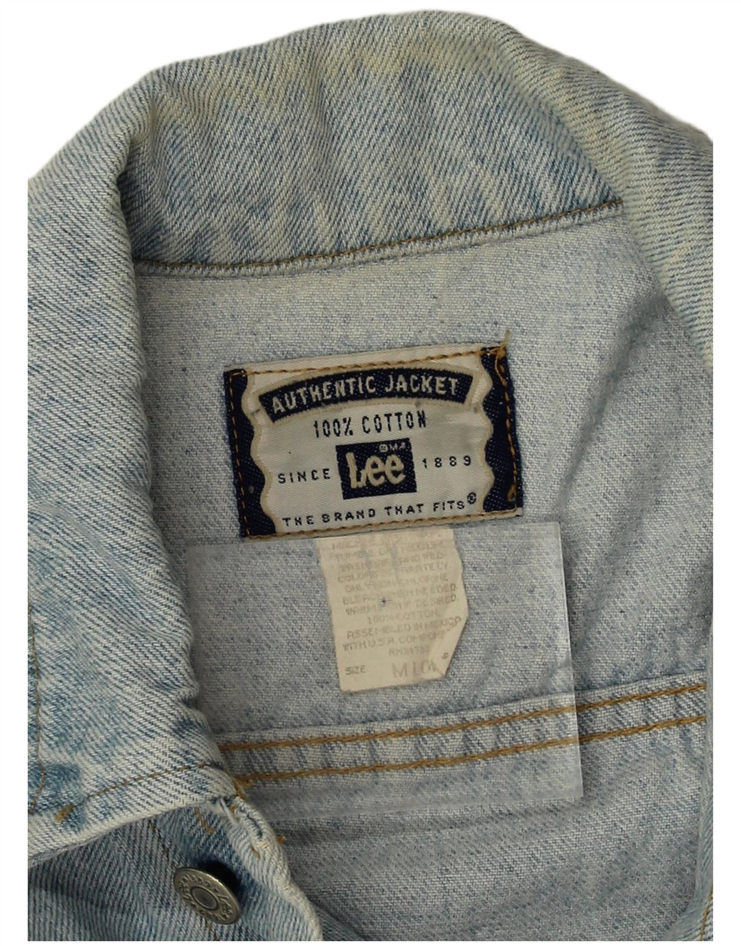 Lee Gilet en jean pour homme UK 38 Bleu moyen Coton