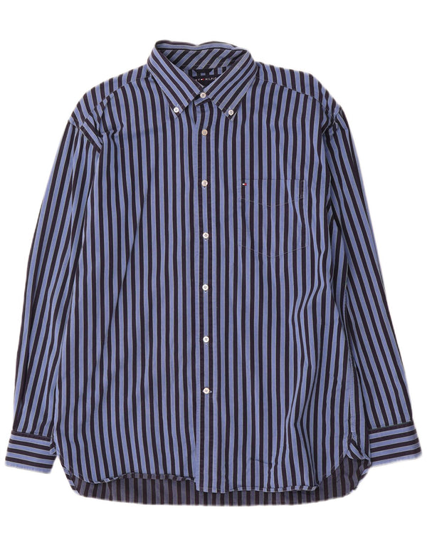Tommy Hilfiger Chemise Homme Bleu Moyen Rayé