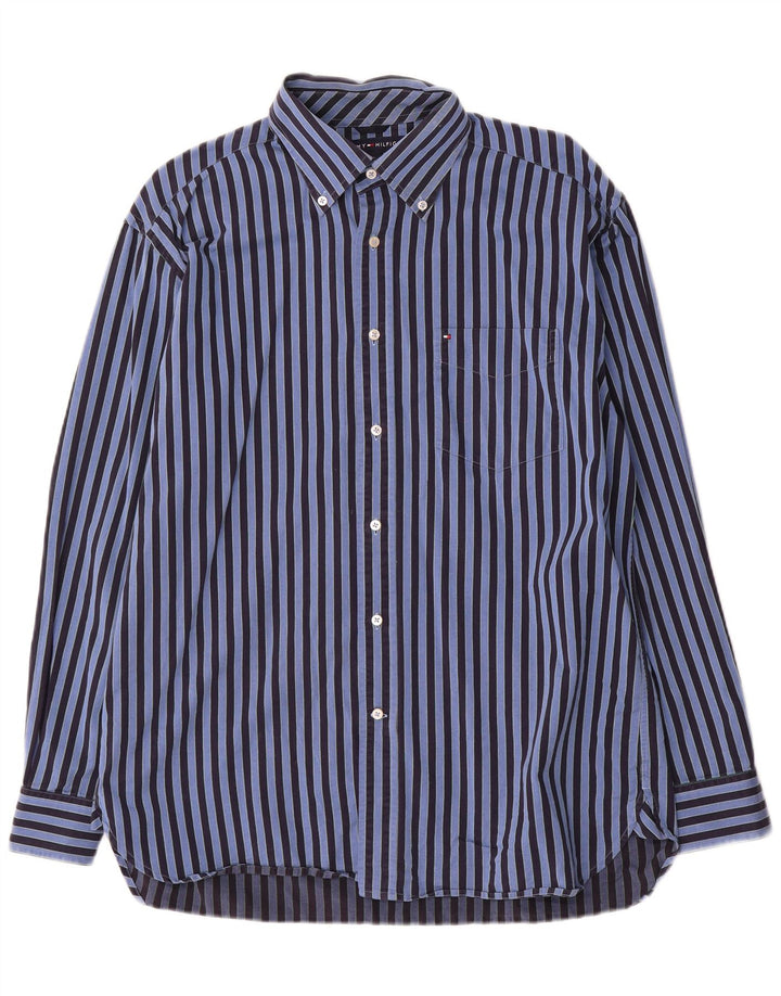 Tommy Hilfiger Chemise Homme Bleu Moyen Rayé