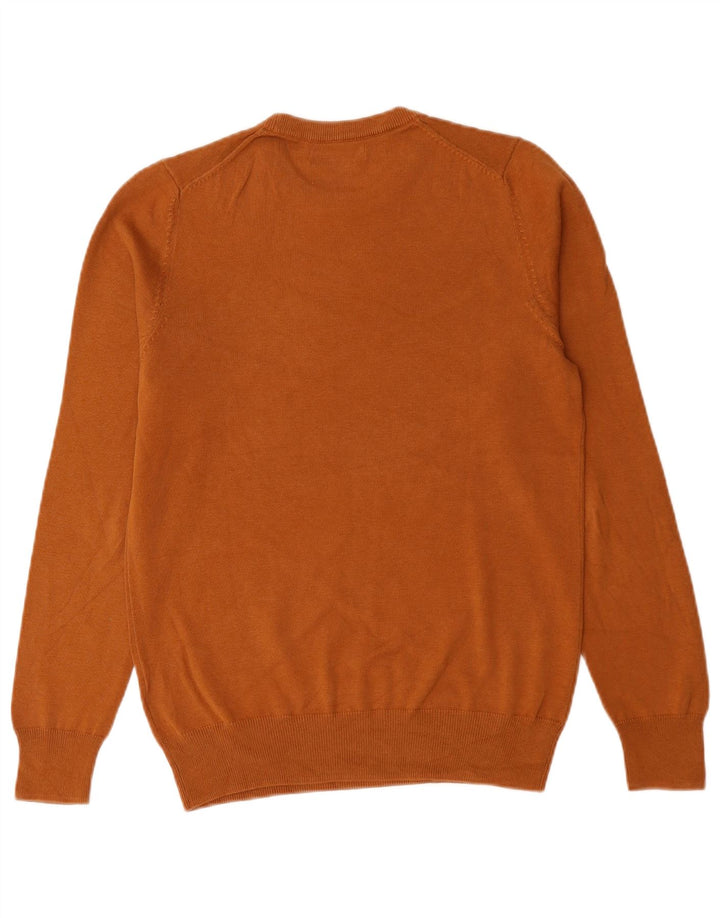 Marks & Spencer Pull à col rond pour homme Petit coton marron
