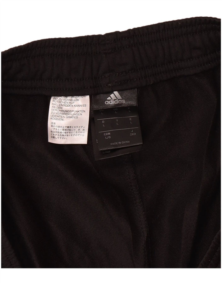 ADIDAS Pantalon de survêtement pour hommes Large Noir Colorblock Polyester