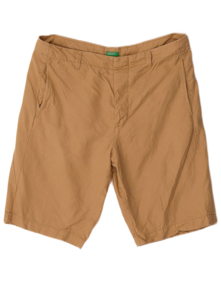 Benetton Short Chino Homme IT 48 Medium W34 Beige Coton