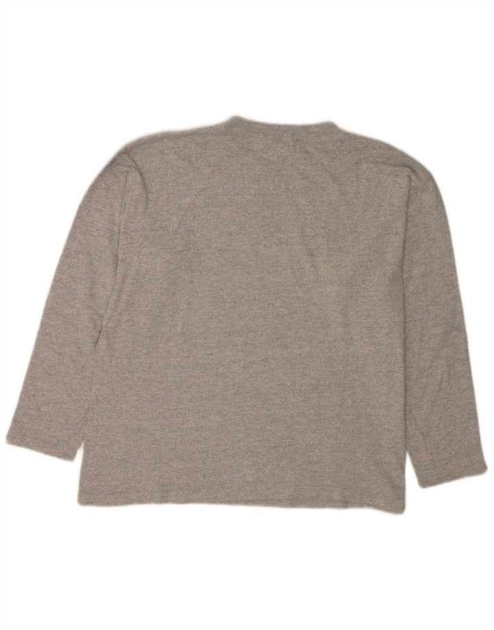 Champion Haut graphique à manches longues pour homme en coton moucheté gris grand