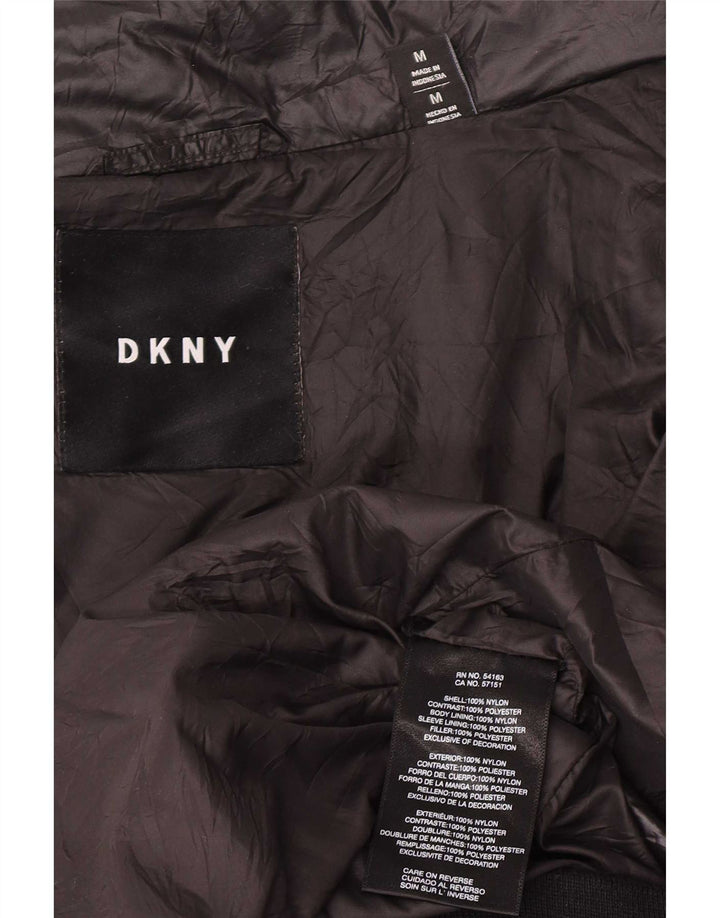 Dkny Veste matelassée graphique pour homme UK 38 Nylon color block noir moyen