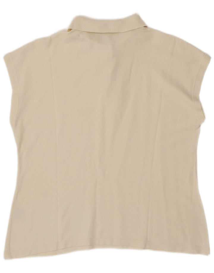 FILA Polo sans manches femme IT 54 2XL blanc cassé coton