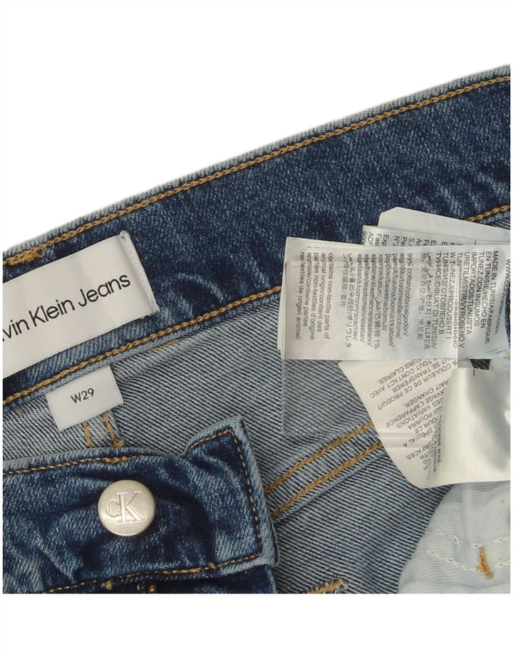 CALVIN KLEIN Short en jean pour homme W29 Small Bleu Coton