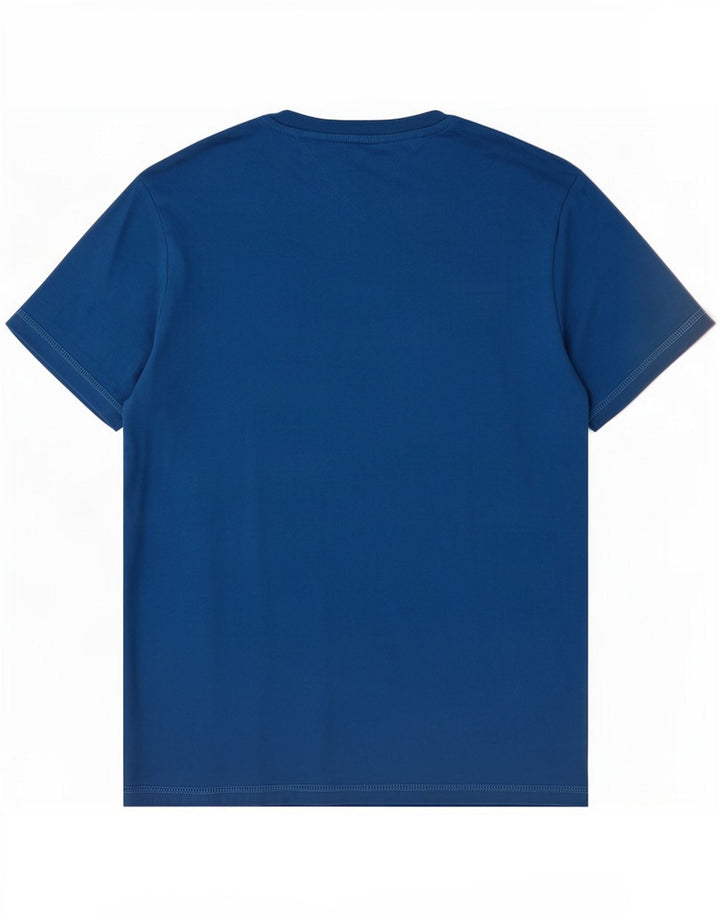 Tommy Hilfiger T-shirt pour homme en coton bleu moyen