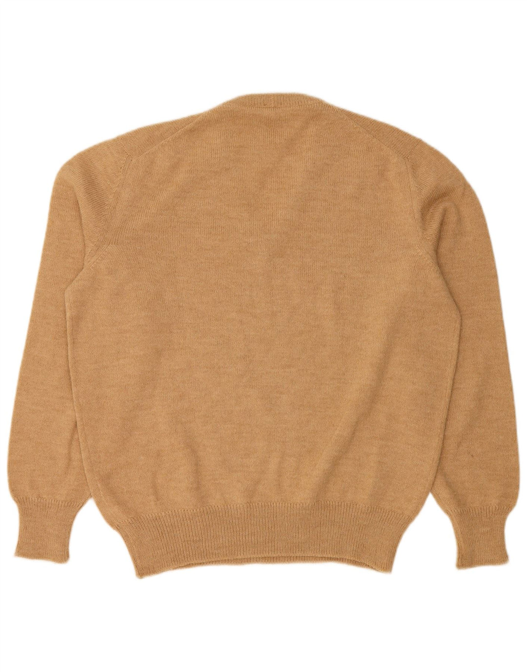 CLASSIC Mens V-Neck Jumper Sweater Large Beige