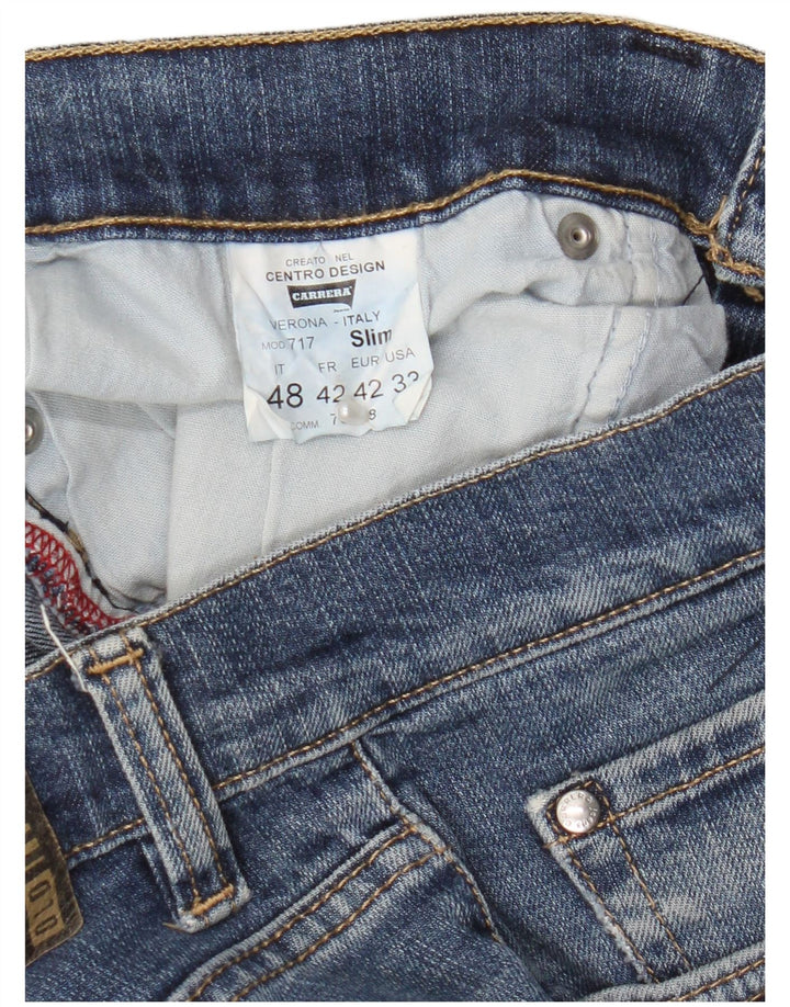 Carrera Jean Slim 717 Homme IT 48 Medium W33 L31 Bleu Coton