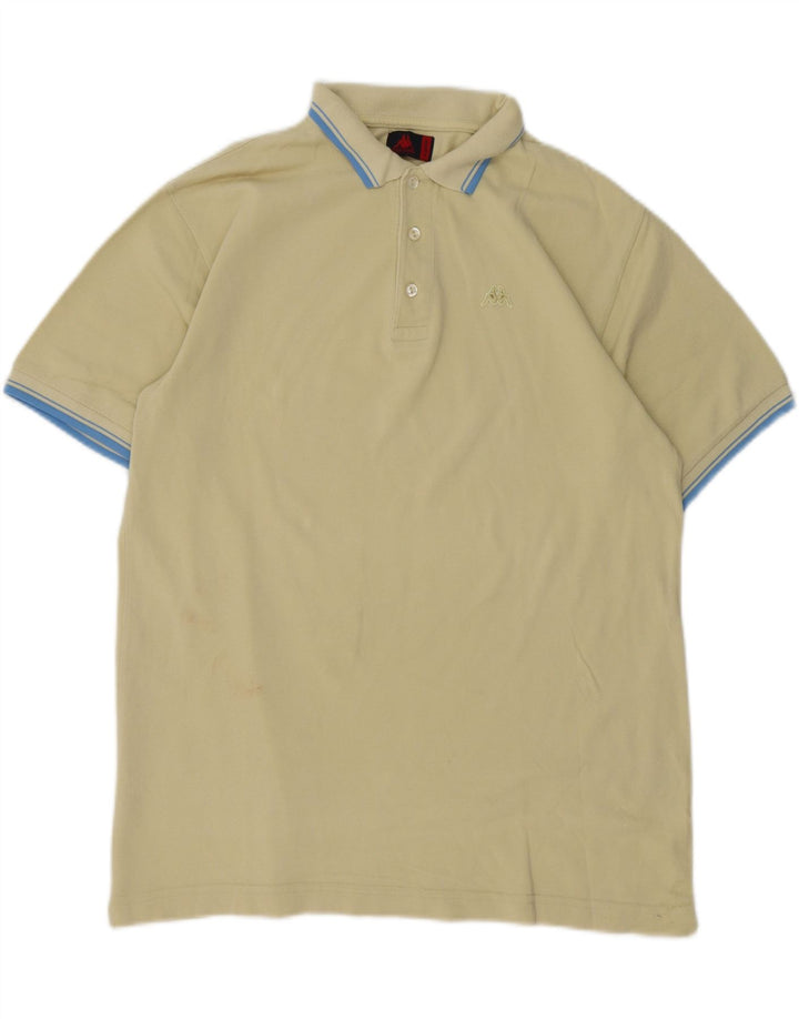 Kappa Polo Homme XL Jaune Coton