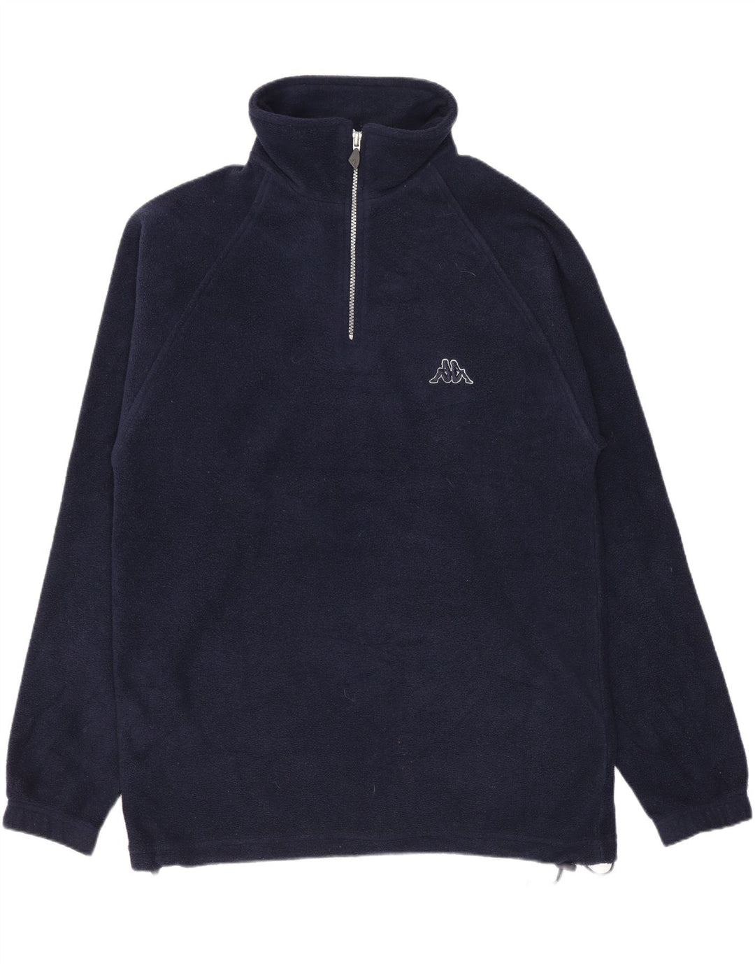 Kappa Pull polaire à col zippé pour homme, petit, bleu marine