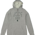 NIKE Womens Graphic Hoodie Jumper UK 14 Large Grey Polyester Vintage Nike and Second-Hand Nike from Messina Hembry 