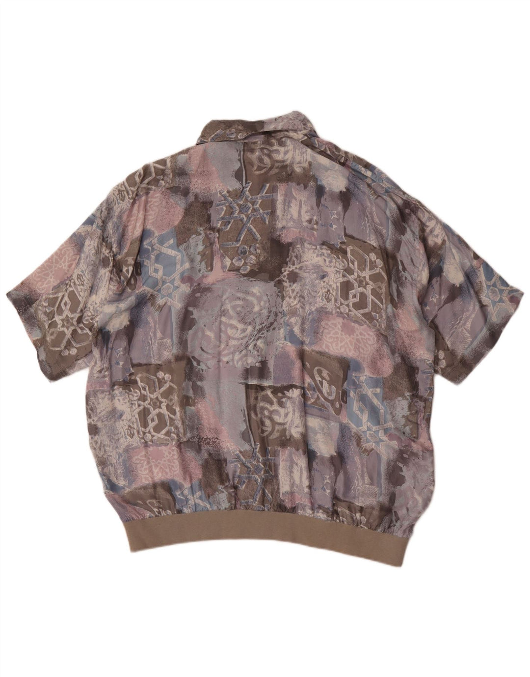 Canda Chemise Pull à Manches Courtes Homme IT 56/58 XL Patchwork Multicolore