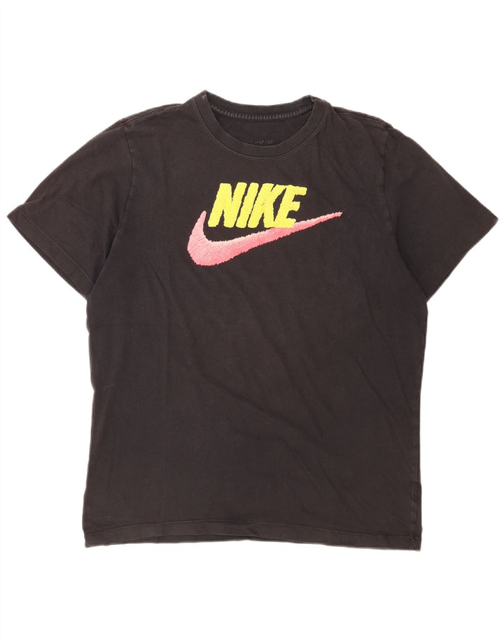 Nike T-shirt graphique pour femme UK 14 Large Noir