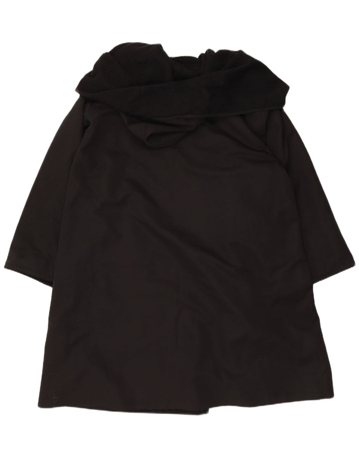 pardessus à capuche femme vintage UK 18 XL Polyester Noir