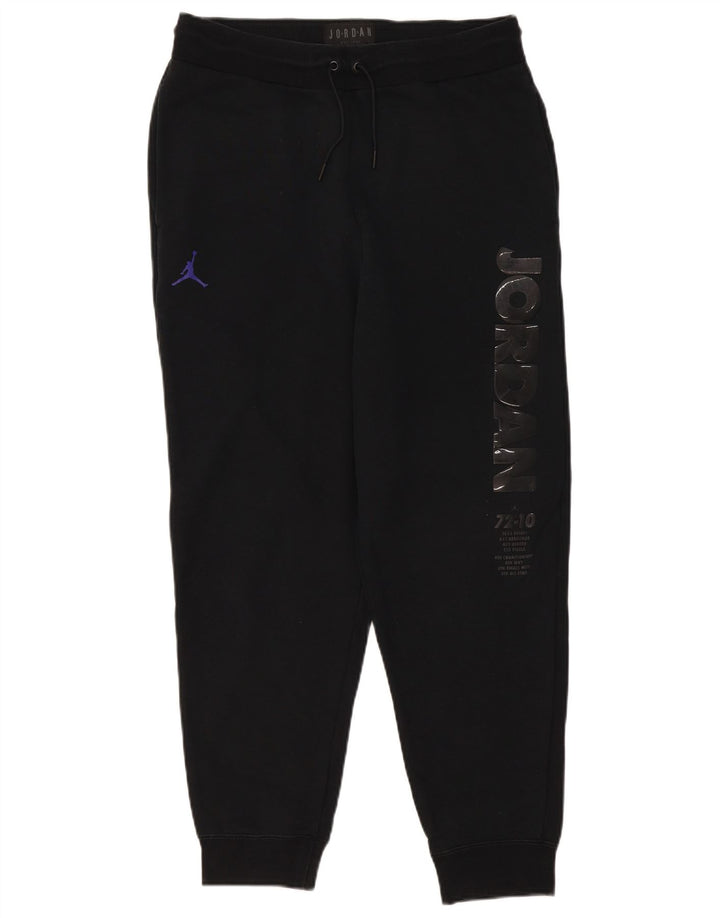 Jordan Pantalon de survêtement graphique pour homme en coton noir moyen