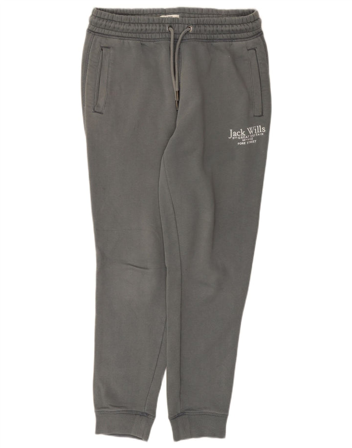 Jack Wills Pantalon de Survêtement Graphique Slim Fit Homme Gris Moyen