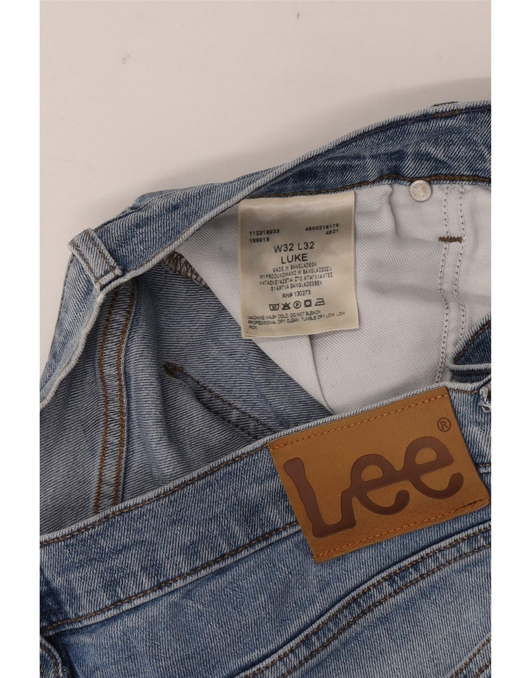 Lee Jean Slim Luke W32 L32 Homme Bleu Coton