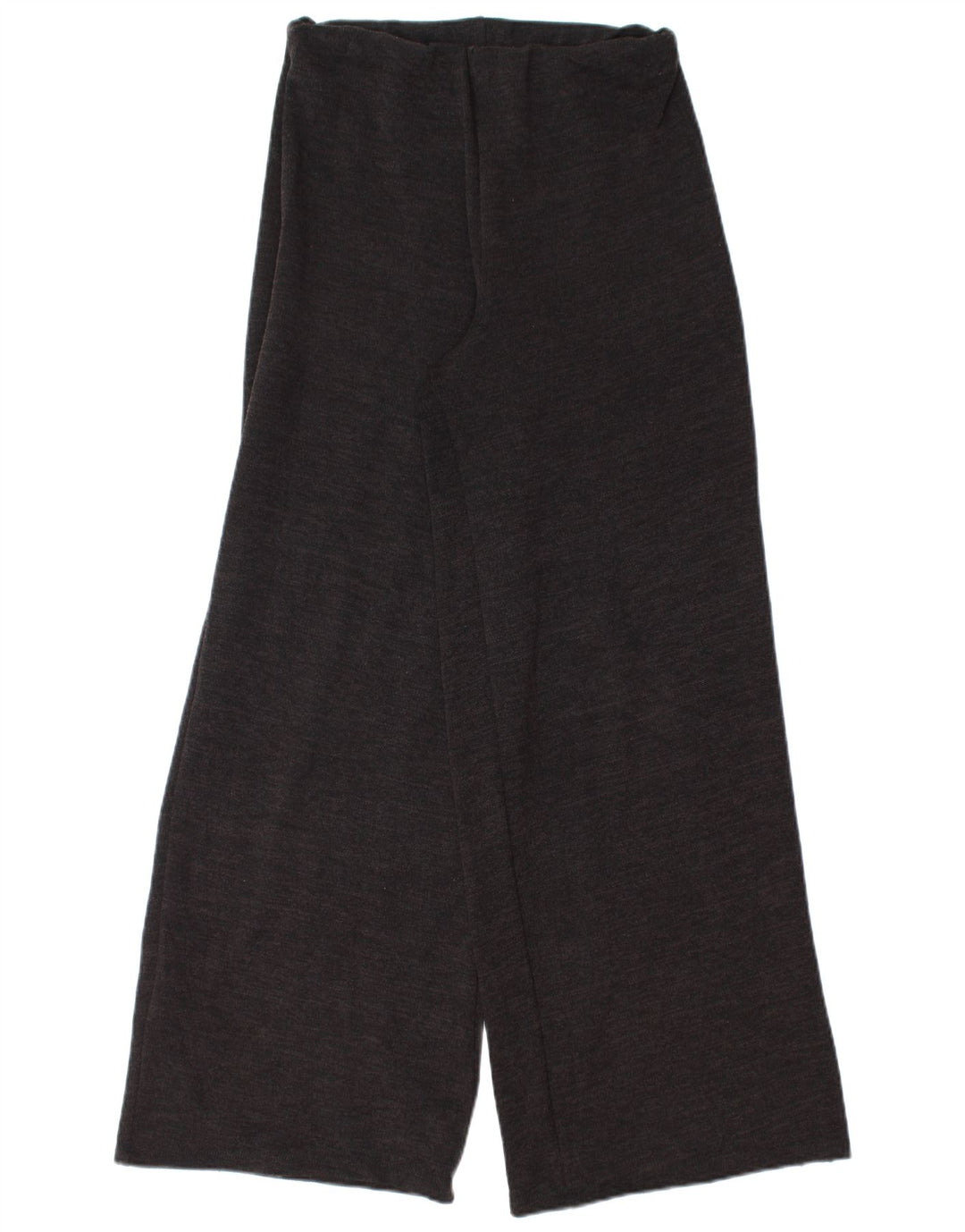 Zara Pantalon décontracté à jambe large pour femme Petit W26 L30 Noir Polyester