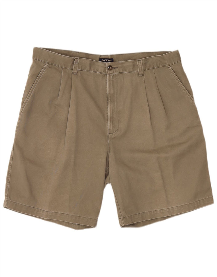 DOCKERS Short Chino Pegged Homme W40 XL Kaki Coton