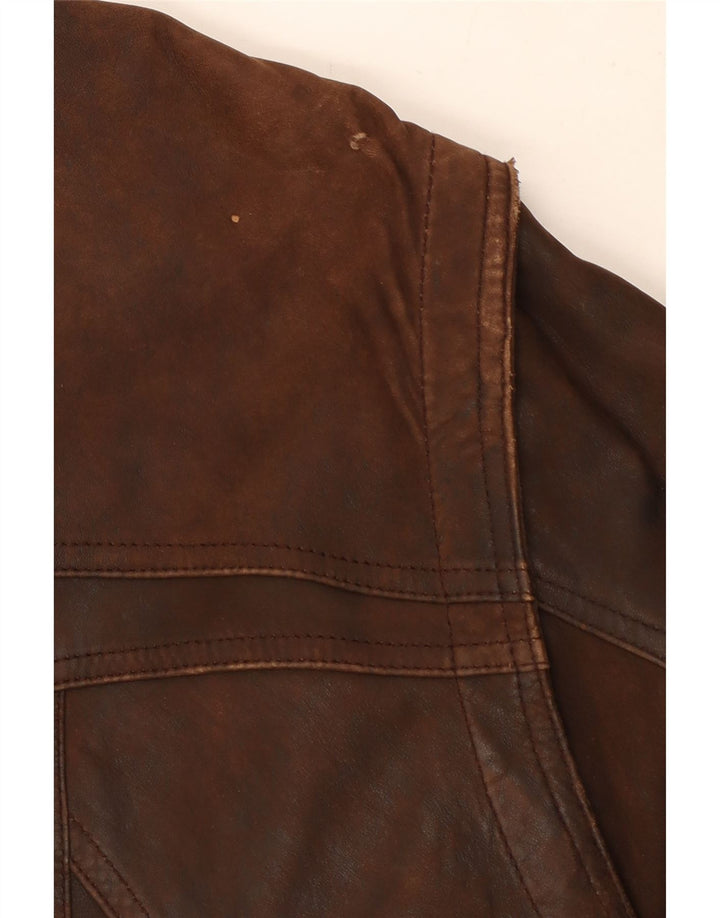 Morena Veste en Cuir Homme IT 50 Grand Cuir Marron