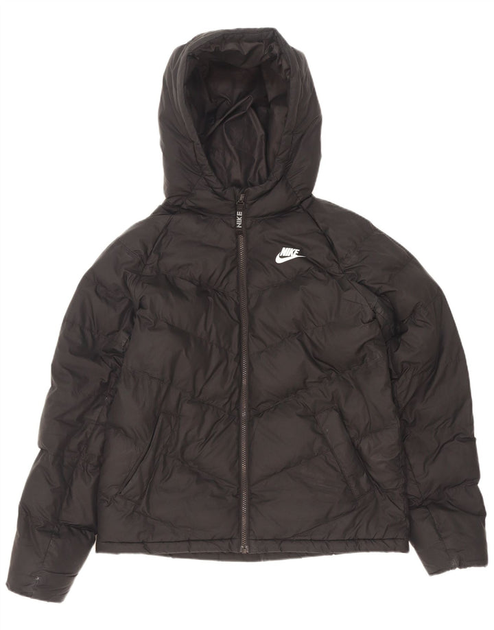 Nike Veste matelassée à capuche pour garçon 13-14 ans XL Noir Polyester