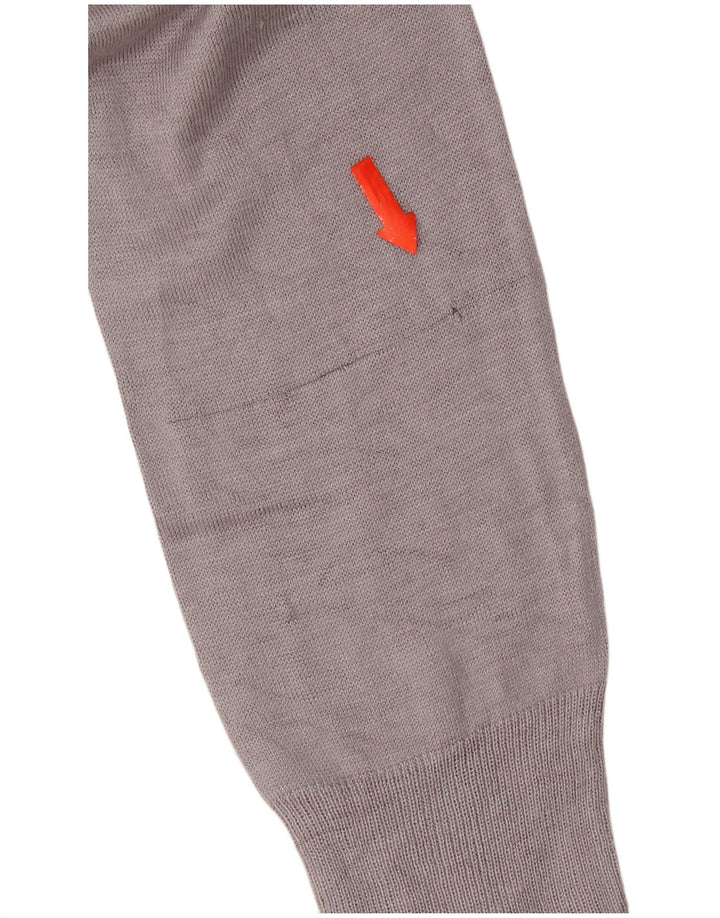 Zara Femme Chemisier Oversize Top UK 10 Petit Gris Viscose
