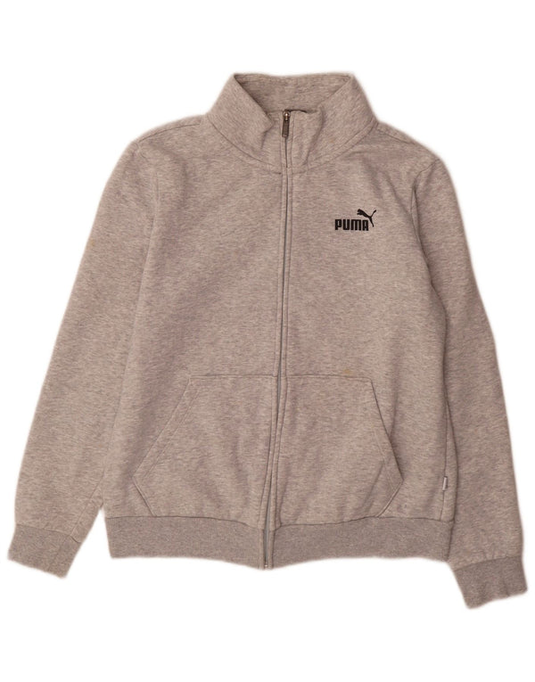 Puma Veste de survêtement pour femme UK 14 Large Gris Coton
