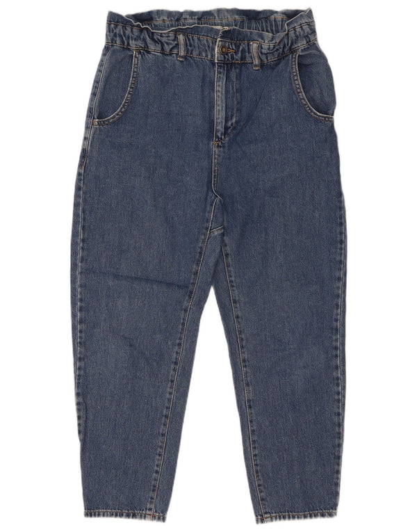 Zara Jean court taille haute fuselé pour femme eu 34 2XS W24 L25 Bleu coton