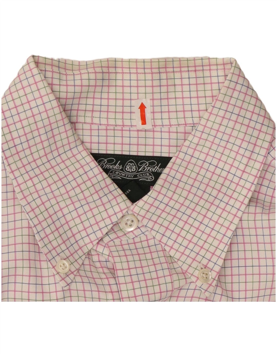 BROOKS BROTHERS Chemise Homme Grand Carreau Rose Coton