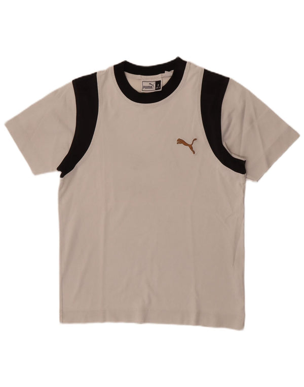 Puma T-Shirt Homme Blanc Small Colorblock