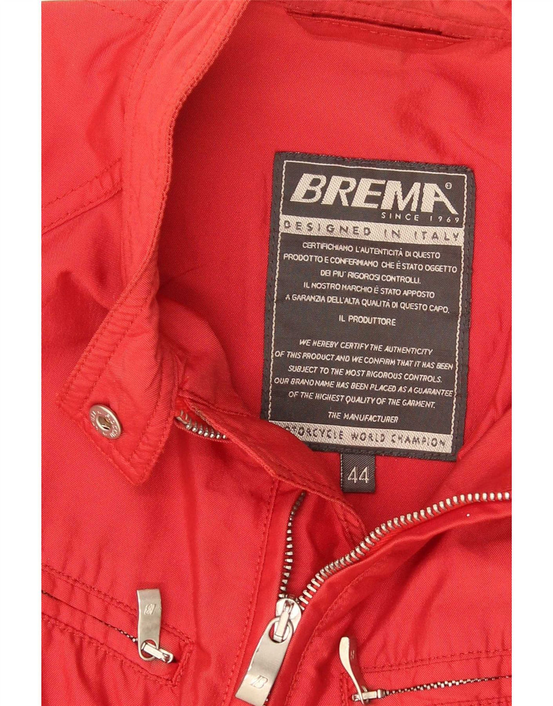 Veste de motard Brema Femme IT 44 Rouge Moyen Polyamide