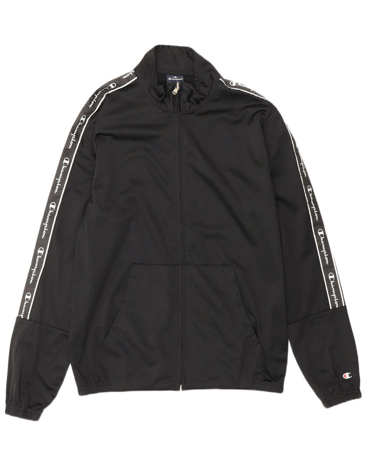 CHAMPION Veste de Survêtement Graphique Garçon 15-16 ans 2XL Noir Polyester