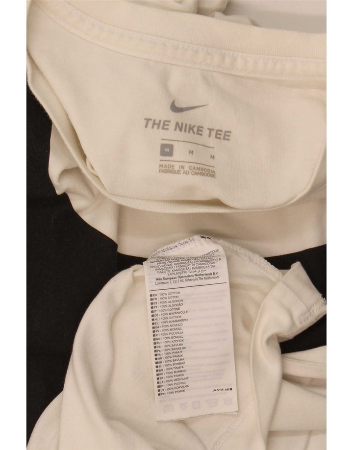Nike T-shirt graphique pour homme en coton blanc moyen