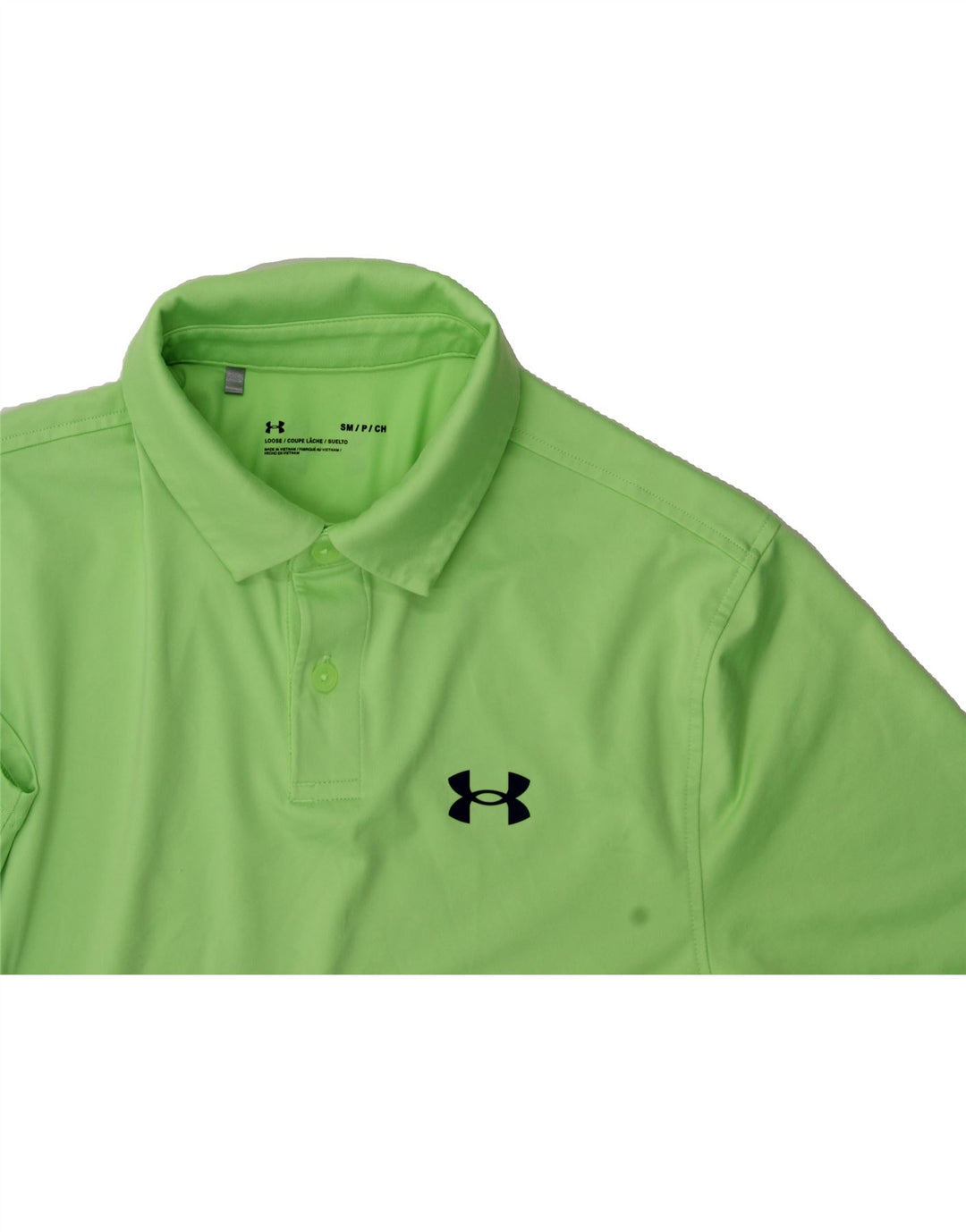 UNDER ARMOUR Mens Polo Shirt Small Green Polyester Vintage Under Armour and Second-Hand Under Armour from Messina Hembry 