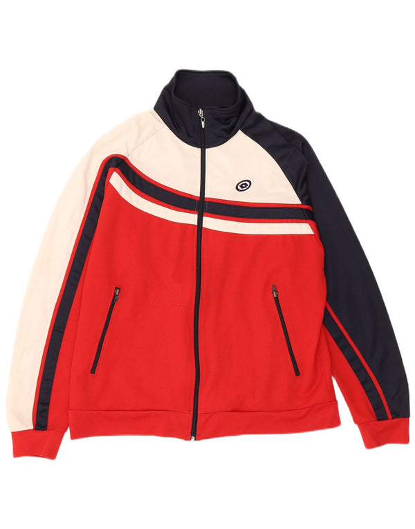 Lotto Veste de survêtement pour femme UK 16 Large Rouge Colourblock