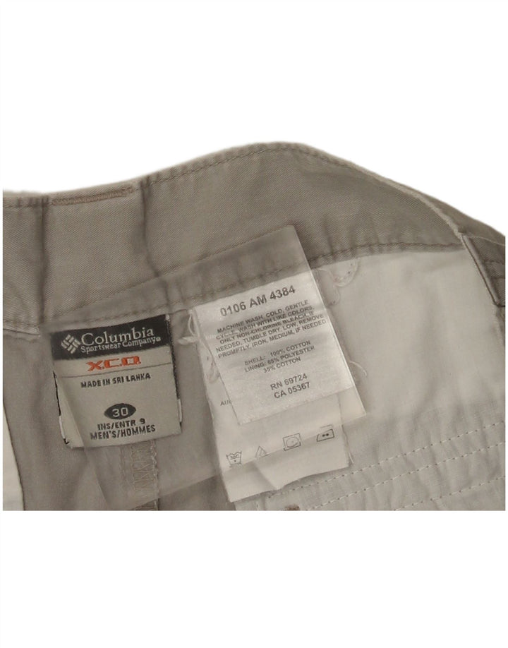 Columbia Short Cargo W30 Homme Gris Moyen Coton