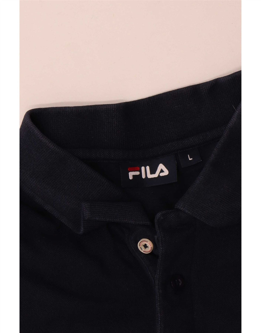 Fila Polo Homme Grand Bleu Marine Coton